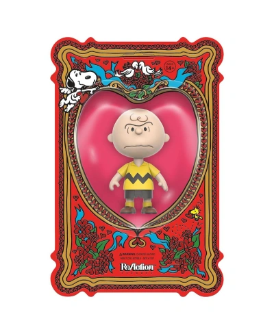 Super 7 Charlie Brown Peanuts I Hate Valentine's Day Reaction Figure In Multi