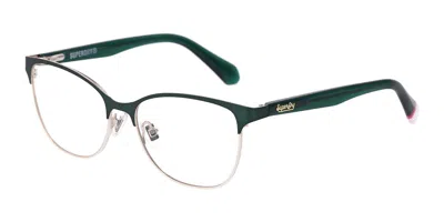Superdry Sdo 3068 007 Women's Glasses Green Size 50 - Free Lenses - Blue Light Block Available In Green,silver