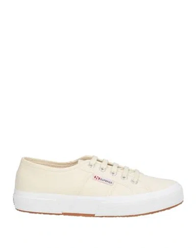 Superga Woman Sneakers Cream Size 6.5 Textile Fibers In White