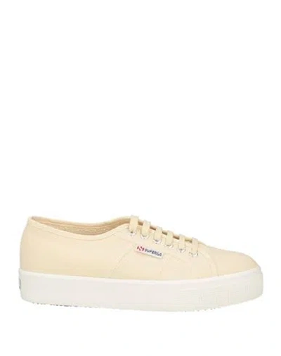 Superga Woman Sneakers Ivory Size 9 Textile Fibers In White