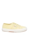 Superga Woman Sneakers Light Yellow Size 7.5 Textile Fibers