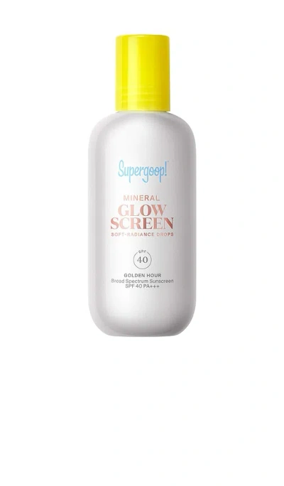 Supergoop Glowscreen Soft-radiance Drops Mineral Spf 40 Golden Hour / 1.7 Fl. Oz. !