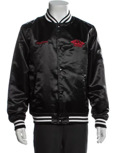 Pre-owned Supreme 2017 X Rap A Lot Records Bomber Jacket In Black