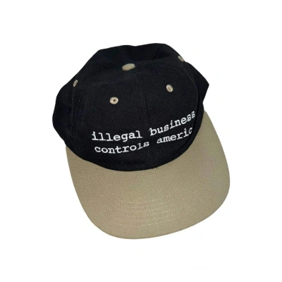 Pre-owned Supreme Illegal Business Ibca Hat In Black