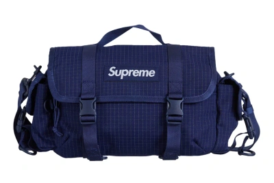 Pre-owned Supreme Mini Duffle Bag (ss24) Navy