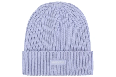 Pre-owned Supreme Overdyed Beanie (ss24) Lilac