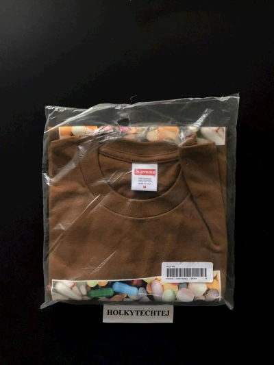 Pre-owned Supreme Pills Tee In Brown