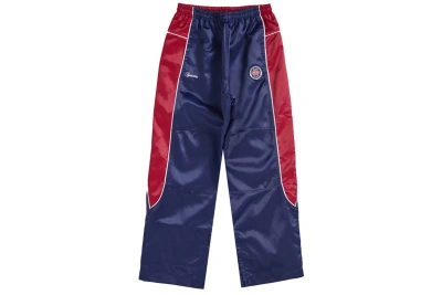 Pre-owned Supreme Satin Track Pant Navy