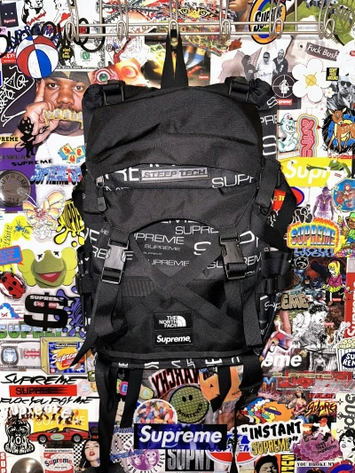 Pre-owned Supreme X The North Face Fw21 Supreme The North Face Tnf Steep Tech Backpack Black