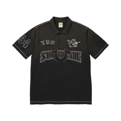 Pre-owned Supreme X True Religion Appliqué Polo 'black' | Men's Size L