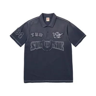 Pre-owned Supreme X True Religion Appliqué Polo 'navy' | Blue | Men's Size Xl