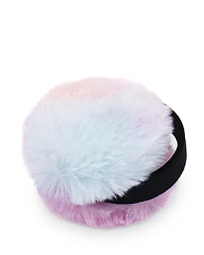 Surell Kids' Girls' Faux Fur Earmuffs In Rainbow Multi