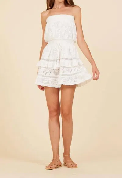 Surf Gypsy Lace Tube Dress In White