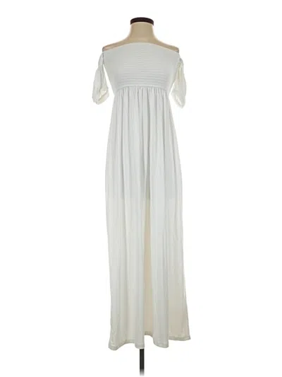 Pre-owned Susana Monaco Casual Dress In White