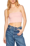 Susana Monaco Core Crop Tube Top In Ballet Slipper