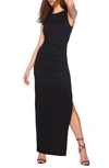 Susana Monaco Gathered Sleeveless Body-con Dress In Black