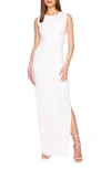 Susana Monaco Gathered Sleeveless Body-con Dress In Sugar
