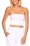 Susana Monaco Strapless Crop Top In Sugar