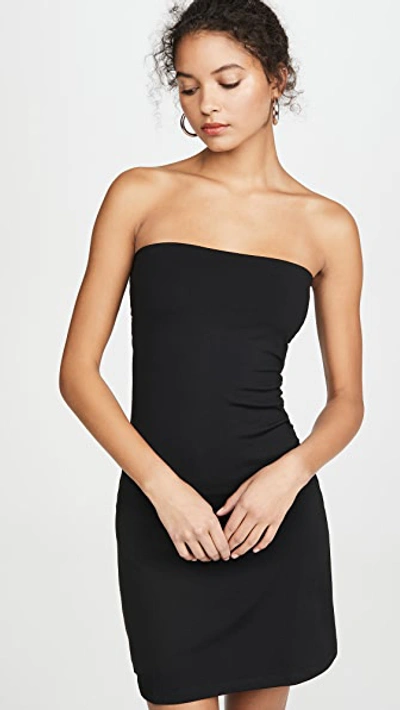 Susana Monaco Strapless Tube Mini Dress In Black