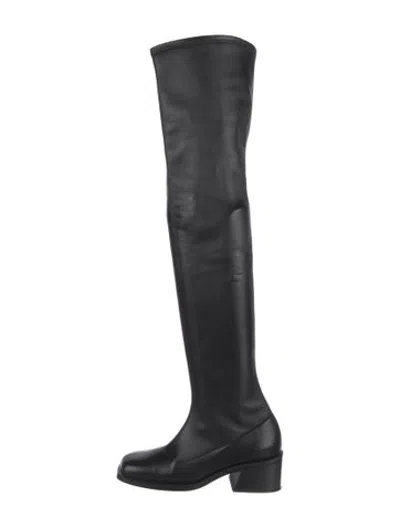Pre-owned Suzanne Rae Leather Boots In Black