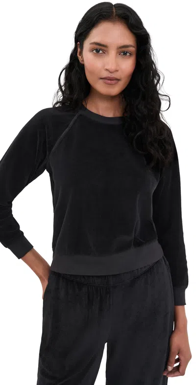 Suzie Kondi Tilos Velour Raglan Sweatshirt Black