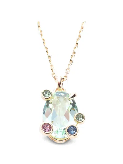 Swarovski Gema Crystal Necklace In Gold