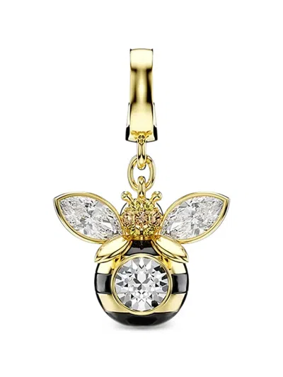 Swarovski Idyllia Crystal-embellished Bee Charm In Multi