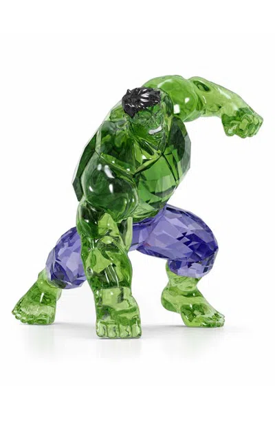 Swarovski Marvel Hulk Crystal Figurine In Green
