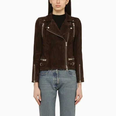 Swd By S.w.o.r.d. Brown Leather Biker Jacket