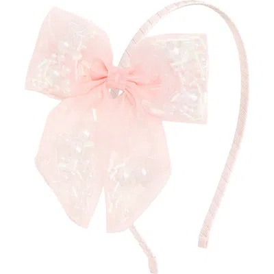 Sweet Wink Babies'  Pearl Confetti Bow Headband (toddler & Little Kid) In Pink