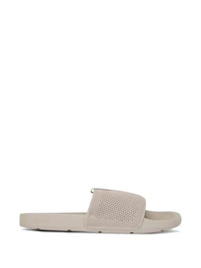 Swims Mesh-knit Logo-tape Sandals In Neutral