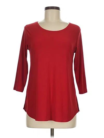 Pre-owned Sympli 3/4 Sleeve T-shirt In Red