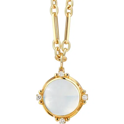 Syna Axia Pendant In Moon Quartz