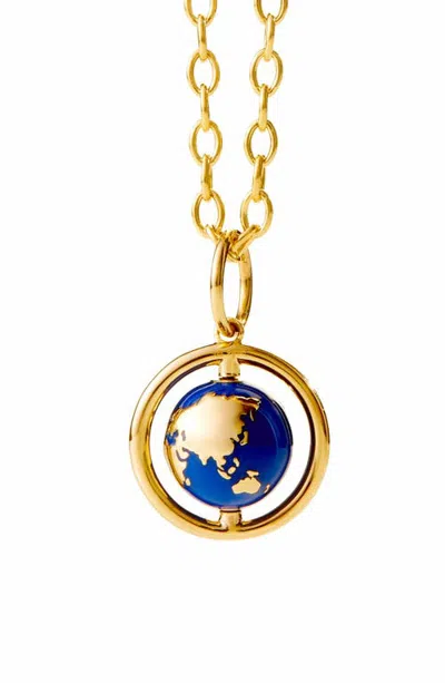 Syna Globetrotter Charm In Blue Enamel