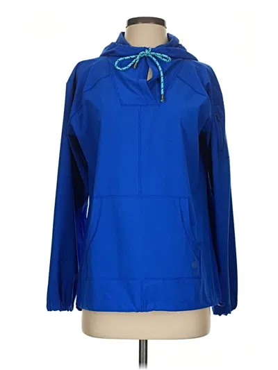 Pre-owned T By Talbots Pullover Hoodie In Blue
