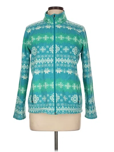 Pre-owned T By Talbots Track Jacket In Teal