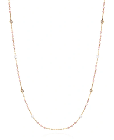 T Tahari Gold-tone Long Dainty Necklace