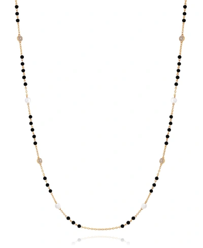 T Tahari Multi-tone Long Dainty Necklace