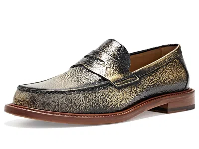 Taft Jack Penny Loafers Men's Dress Flat Shoes Bronze: 11 M, Leather In Gold
