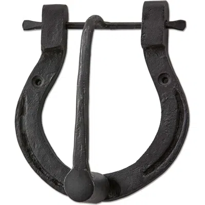 Tag Black Iron Horseshoe Door Knocker