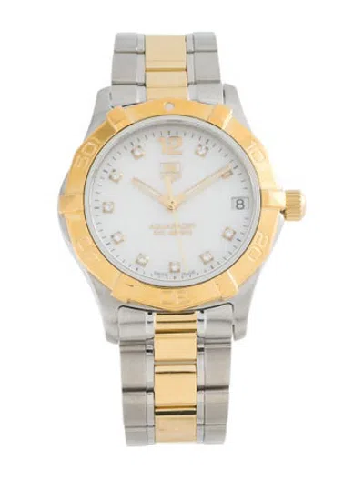 Pre-owned Tag Heuer Aquaracer Watch, 32mm In Multicolor