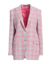 Tagliatore 02-05 Woman Blazer Pink Size 10 Linen, Viscose
