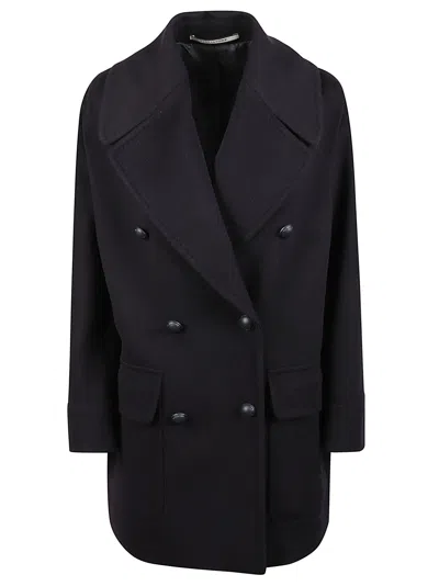 Tagliatore Lillian Double-breasted Virgin Wool-cashmere Coat In Black