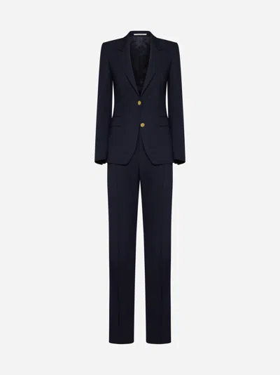Tagliatore Parigi Wool-blend Single-breasted Suit In Blue