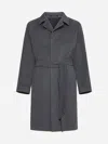 Tagliatore Salomon Cashmere Coat In Grey