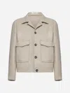 Tagliatore Long-sleeved Casual Jacket In Beige
