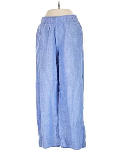 Pre-owned Tahari Linen Pants In Blue