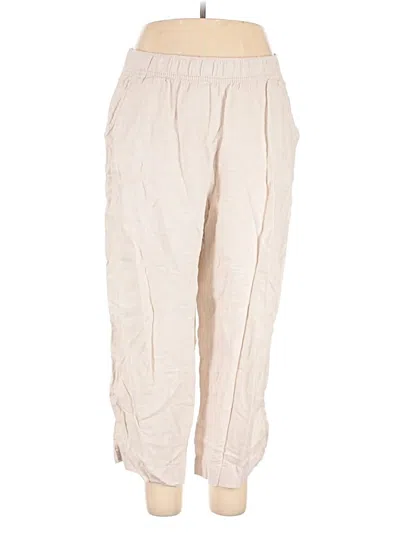 Pre-owned Tahari Linen Pants In Ivory