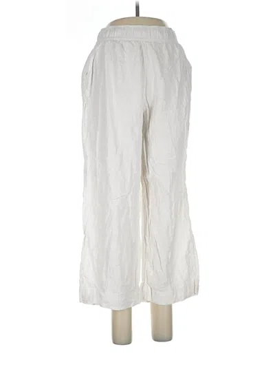 Pre-owned Tahari Linen Pants In White