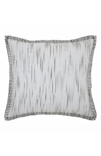 Tahari Polly Blanket Stitch Throw Pillow In Gray